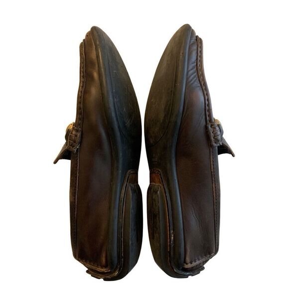 Gucci Horsebit brown leather loafers slip on men\'s size 10.5
